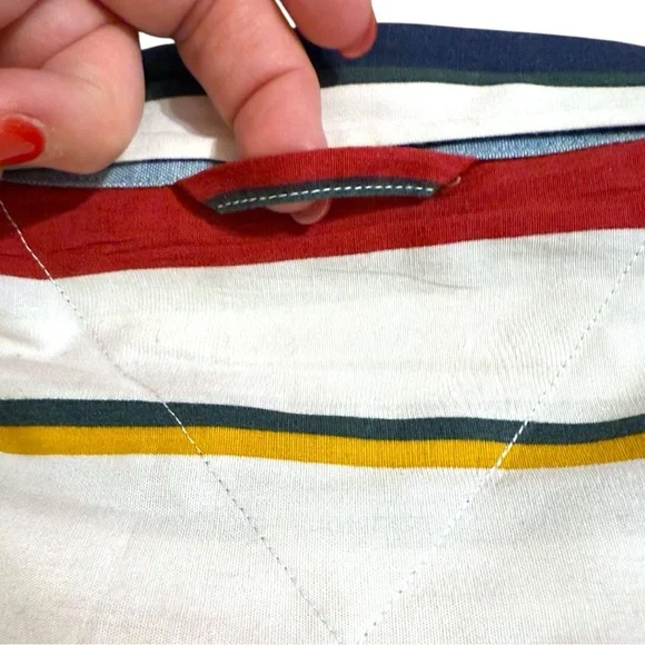 Tommy Hilfiger Vintage 90s Striped Button Down Shirt XL Crest Logo - Picture 8 of 12